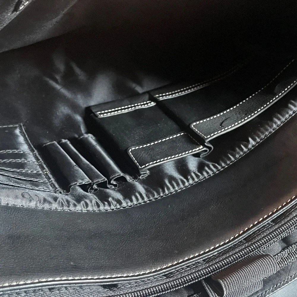 Bellino Branded Leather Messenger Bag Briefcase🖤
